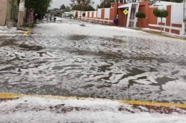 Granizada en el estado de Guanajuato