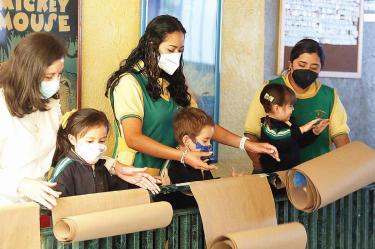 Niños de primera generación de kinder en pandemia