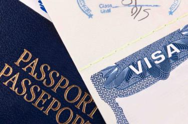 Foto de pasaporte y visa de Brasil