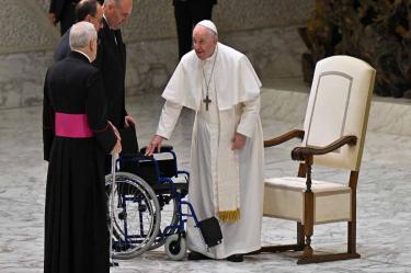 Papa Francisco sonriendo.