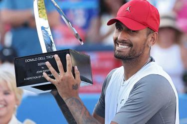 Nick Kyrgios volvió a triunfar en Washington.
