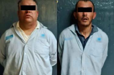Detenido con los ojos cubiertos