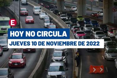 Hoy No Circula jueves 10 de noviembre de 2022