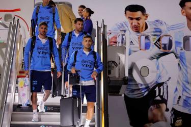 Argentina aterrizó en Doha por la madrugada.