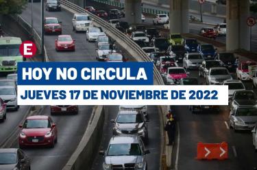 Hoy No Circula jueves 17 de noviembre de 2022 