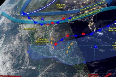 El clima México hoy 17 de diciembre prevé heladas y lluvias.