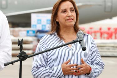 Dina Boluarte, presidenta de Perú