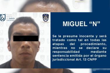 Miguel Ángel 'N' a proceso por el feminicidio de Melissa su novia.