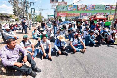 Manifestantes en Guerrero