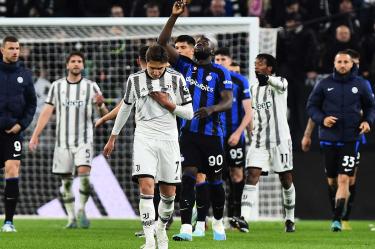 Romelu Lukaku celebrando ante Juventus.
