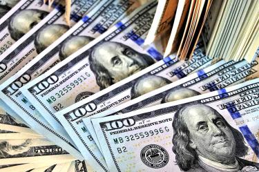Billetes de dólar.