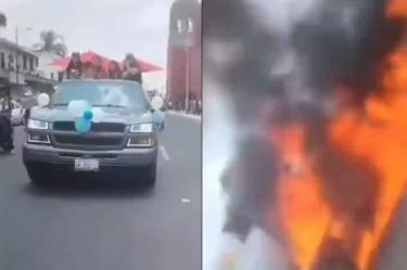 explosión de pirotecnia