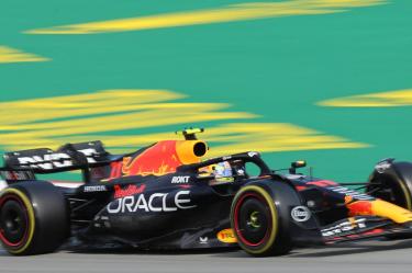 Sergio 'Checo' Pérez en la calificación del GP de España 2023 de F1