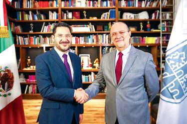 Martí Batres  y Ricardo Ruiz 