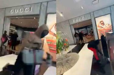 asalto a tienda Gucci