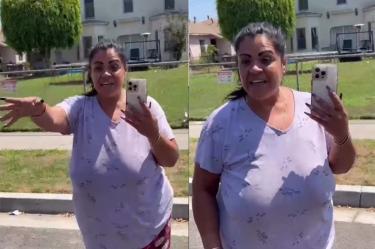 Sandra, una mexicana, corre a un tamalero de EU