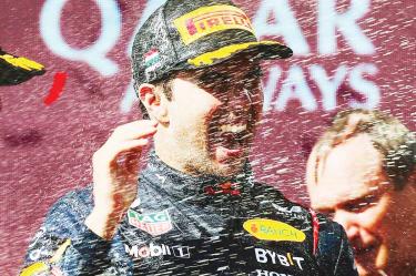Sergio Pérez, piloto mexicano de Red Bull.