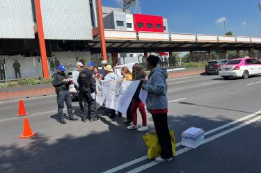 Bloqueo en Villa de Cortés.
