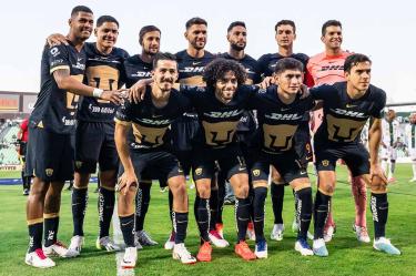 Pumas formado para el juego ante Santos.