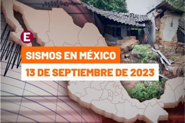 Sismo hoy 13 de septiembre de 2023, a qué hora tembló por última vez en México