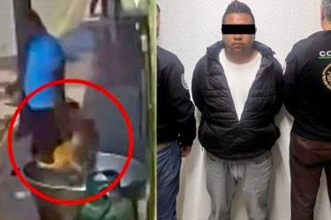 Hombre aventó a perrito en aceite.