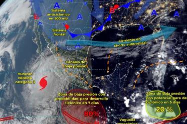 Clima México 20 de octubre