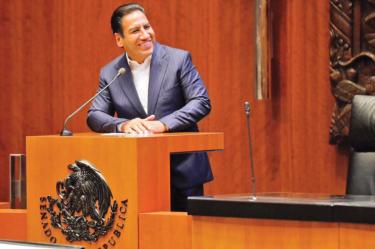 El presidente de la Junta de Coordinación Política del Senado, Eduardo Ramírez