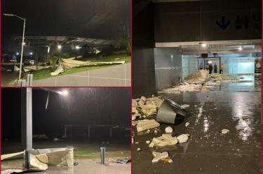 VIDEO: Aeropuerto Acapulco suspende operaciones hasta nuevo aviso por 'Otis'