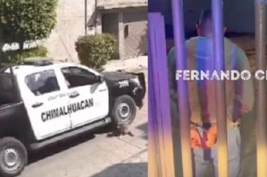 Patrulla de Chimalhuacán atropella a perro.