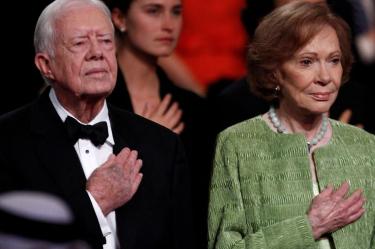 Rosalynn Carter junto a su esposo, el expresidente Jimmy Carter. (Reuters)