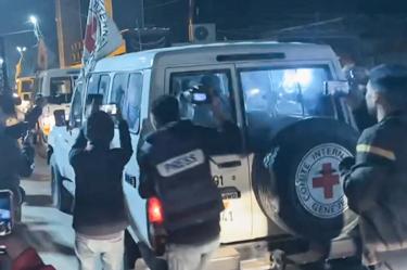 Liberación de rehenes como parte de la tregua con Hamás