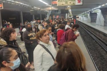 Saturación en L3 del Metro.