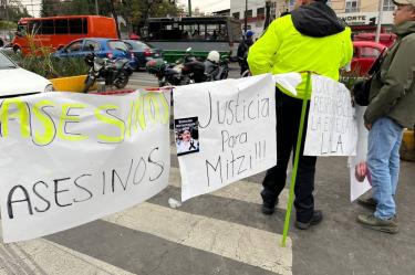 Bloqueo en Xochimilco.