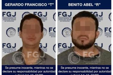 Dos sujetos detenidos durante un operativo en Tamaulipas