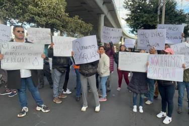 Bloqueo en Periférico Sur.