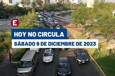 Hoy No Circula del 9 de diciembre del 2023.