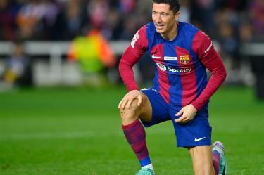 Robert Lewandowski se lamenta oportunidad perdida en Barcelona Vs Girona.
