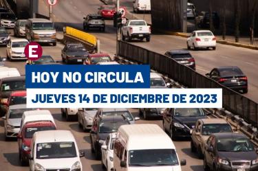 Hoy No Circula 14 diciembre 2023.