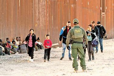 Indocumentados en la frontera México-EU.