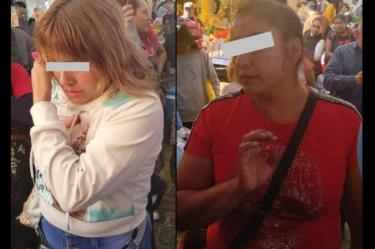 Las carteristas detenidas