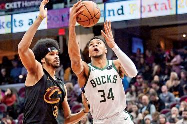 Giannis Antetokounmpo, jugador de los Bucks.