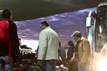 Autobús en la Central del Norte
