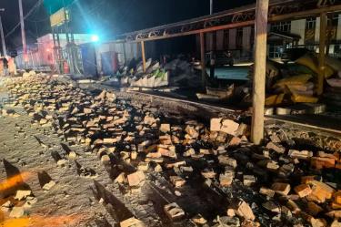 El sismo en China dejó al menos tres muertos. (AFP)