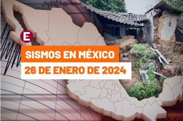 Sismo hoy 26 de enero de 2024, a qué hora tembló por última vez en México