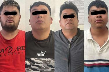 Los sujetos fueron asegurados junto con un vehículo que portaba calcomanías de la USON y propaganda política.
