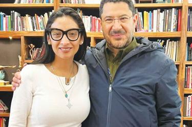El jefe de Gobierno, Martí Batres, destacó en redes sociales su encuentro con la exdiputada panista, Ana Villagrán. Foto: Tomada de X