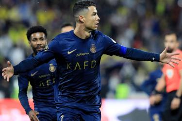 Cristiano Ronaldo consigue nuevo 'hat-trick' en la Liga de Arabia Saudita.