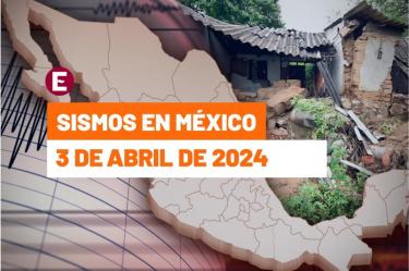 Temblor hoy: ¿A qué hora fue el último sismo hoy 3 de abril de 2024 en México?