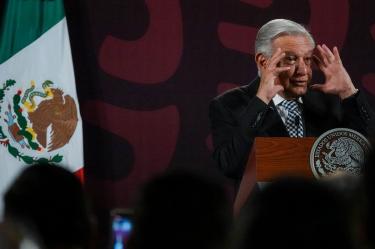 López Obrador en Palacio Nacional