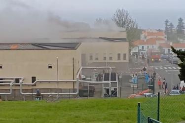 Incendio de un hospital en las islas Azores, en Portugal. (Especial)